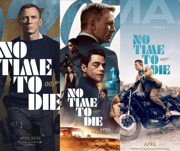 No Time to Die posters